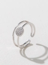 The classic copper-plated real gold bow disc opening ring of Xuhui brand is simple and elegant Item Picture